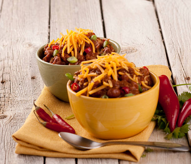 istock Two bowls of Chili 152993092