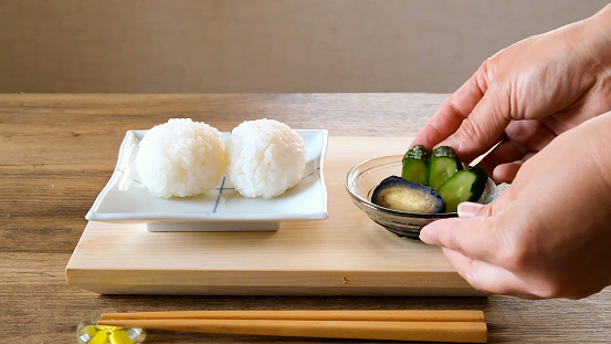 Japanese rice dish rice ball