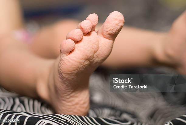 Wrinkled Toes Stock Photo - Download Image Now - Wrinkled, Barefoot, Bathroom