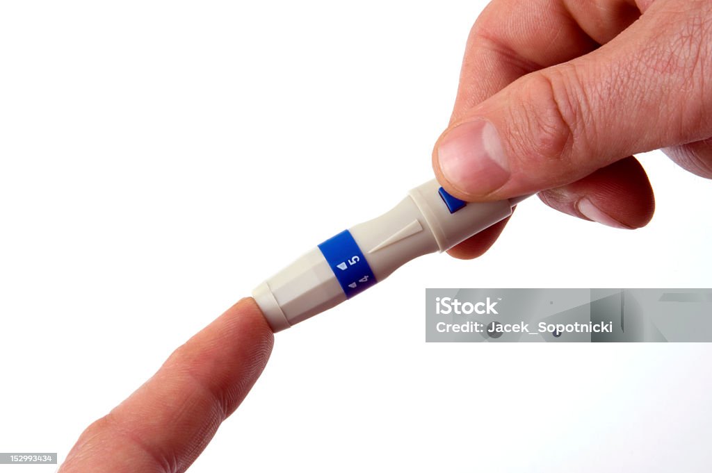 Diabetes lanceolado - Foto de stock de Adulto royalty-free