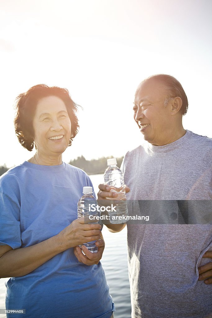 Senior couple asiatique - Photo de Troisième âge libre de droits