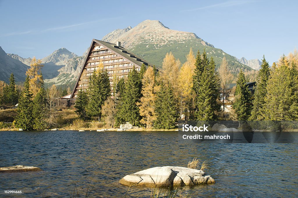 Strbske pleso, Hight Tatras, Eslováquia - Foto de stock de Azul royalty-free