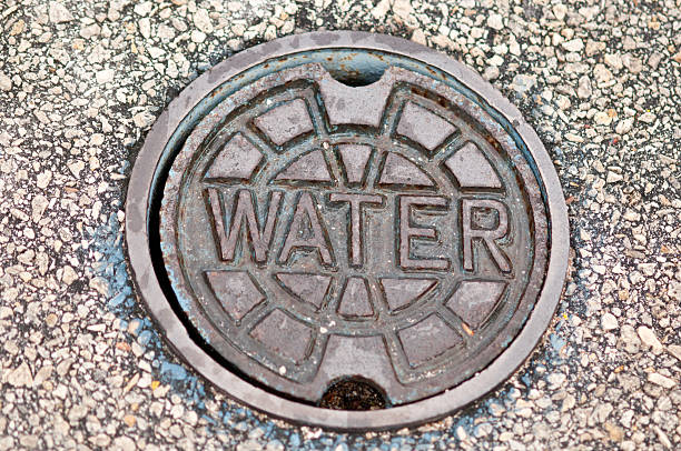 istock Water supply manhole cover 152994850