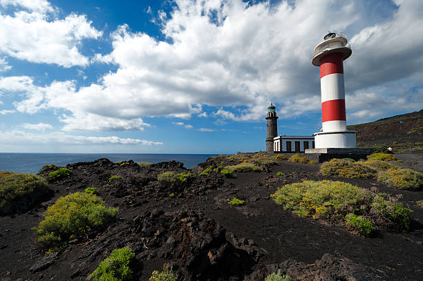 Lighthouses, Punto de Fuencaliente, La Palma Lighthouses, Punto de Fuencaliente, La Palma, Canary islands, spain punto stock pictures, royalty-free photos & images