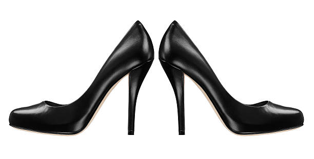istock Black women shoe on white background 152995147