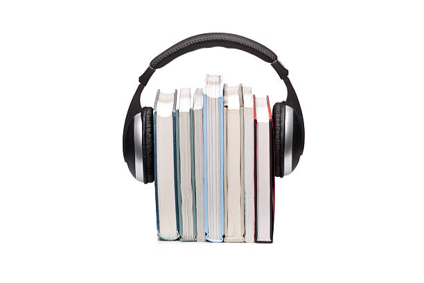 istock Stack of books and headphones 152996294