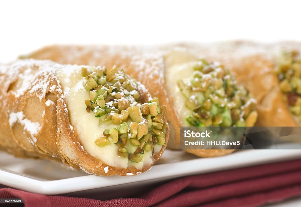 Platte italienischen cannoli - Lizenzfrei Bildhintergrund Stock-Foto