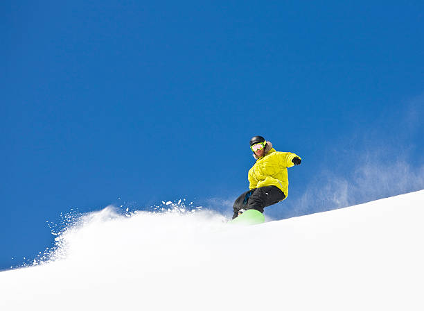 istock Powder Snowboarding Against Colorado Blue Sky 152996851