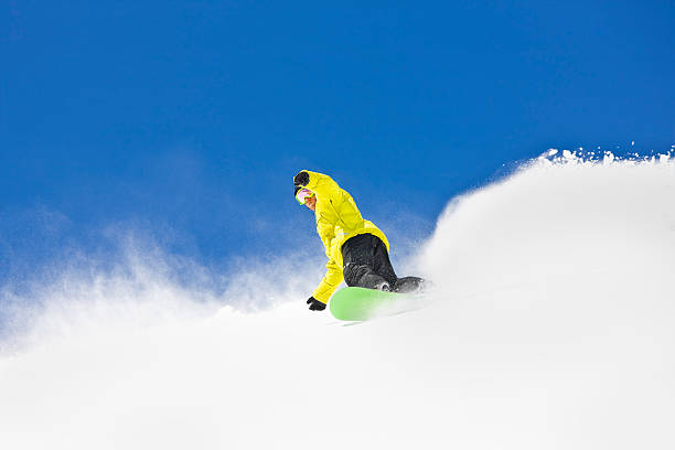 istock Powder Snowboarding Against Colorado Blue Sky 152996853