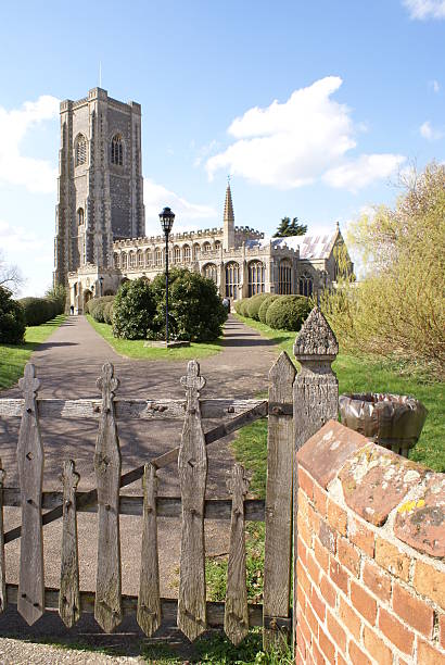 Church in Lavenham stock photo