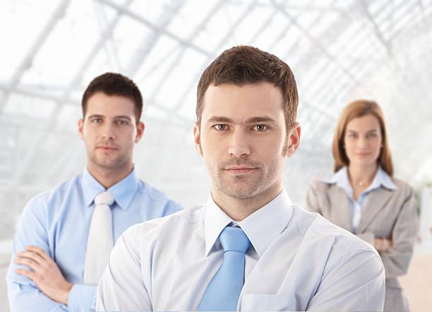 istock Portrait of confident businessteam 152997159