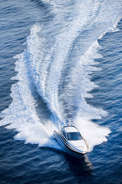 la barca - speedboat leisure activity relaxation recreational boat foto e immagini stock