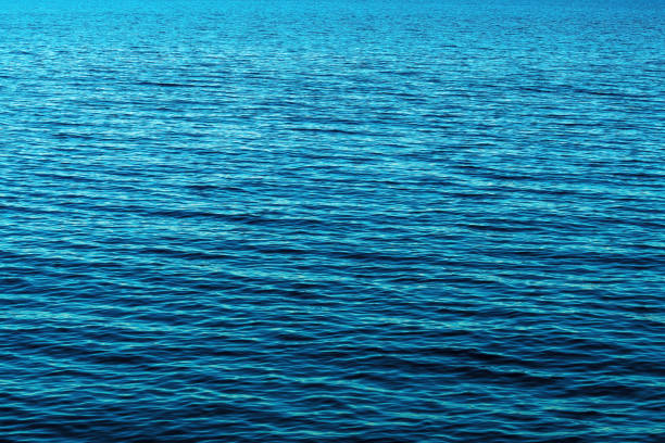 istock Rippled surface of blue sea water in morning 1529972940