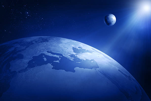 istock Earth with moon and sun 152997545