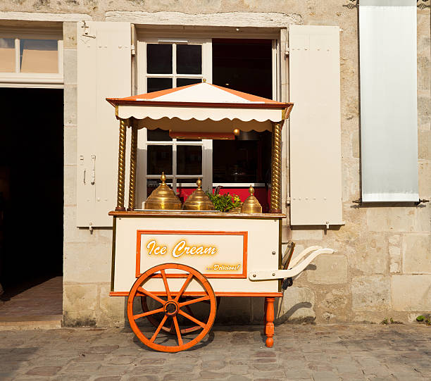 istock Vintage Ice Cream stand with Clipping path 152997752