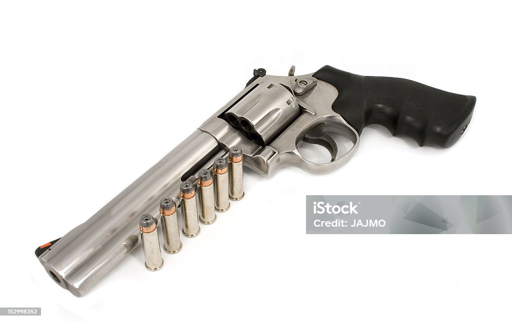 Handgun 357 Magnum and Bullets Ammunition Stock Photo
