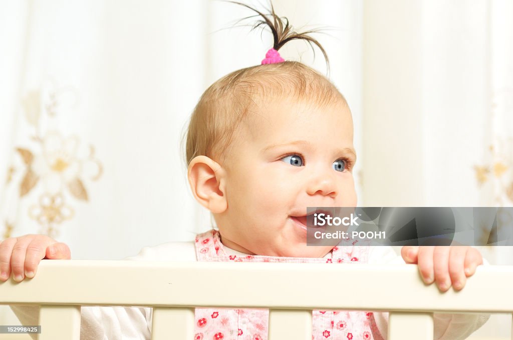Seven months old happiness girl Cute seven months old happiness girl 6-11 Months Stock Photo