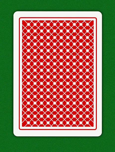 Illustration of playing-cards on a green background