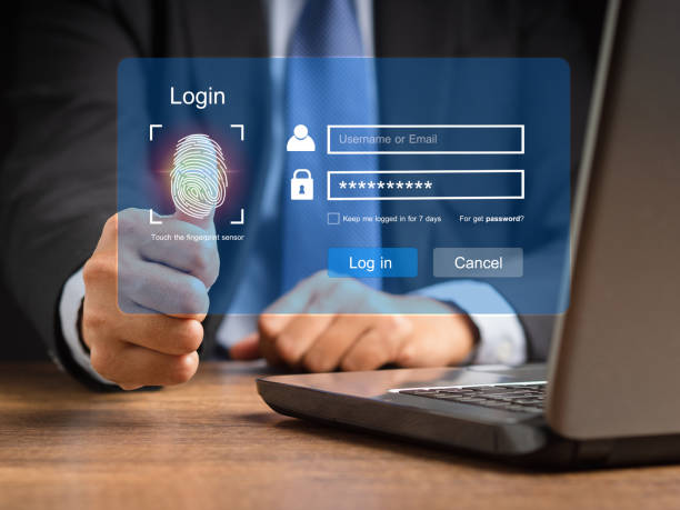 istock Businessman touching login button to the network system on a virtual screen 1529996320