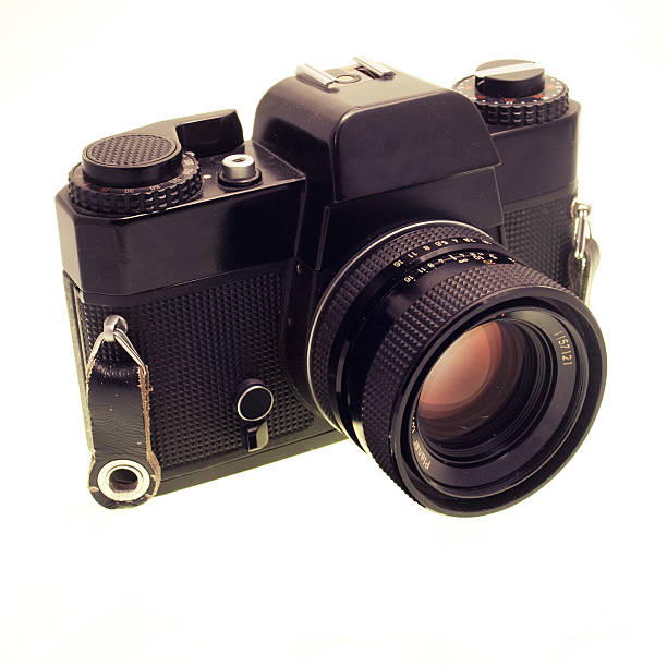 istock Vintage 35mm SLR Film Camera with Lens 152999885