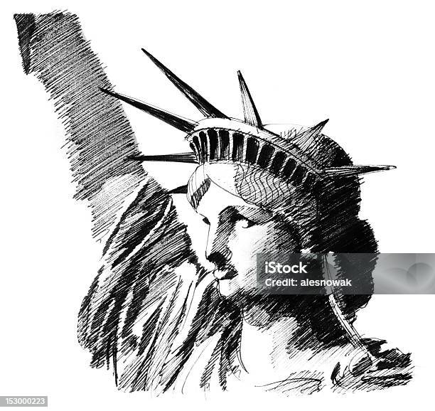 Ilustración de Estatua De La Libertad y más Vectores Libres de Derechos de Estatua - Estatua, Libertad, Adulto