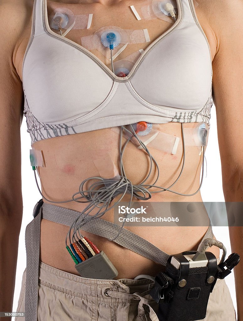 Herzfrequenz-Messgerät an Patienten - Lizenzfrei Ausrüstung und Geräte Stock-Foto
