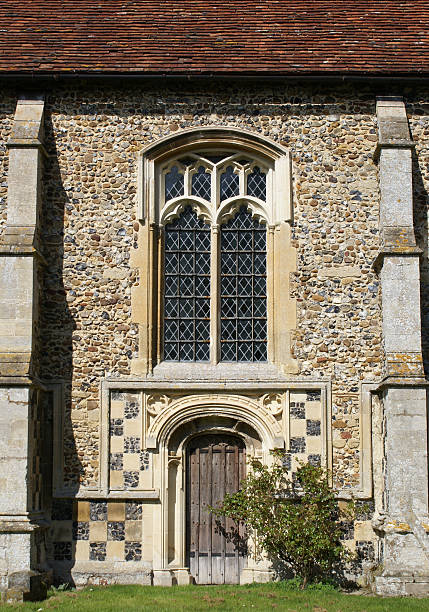 St Mary's church in Cavendish, Suffolk stock photo