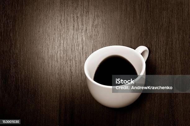 Cup And Table Stock Photo - Download Image Now - Black Color, Coffee - Drink, Coffee Cup