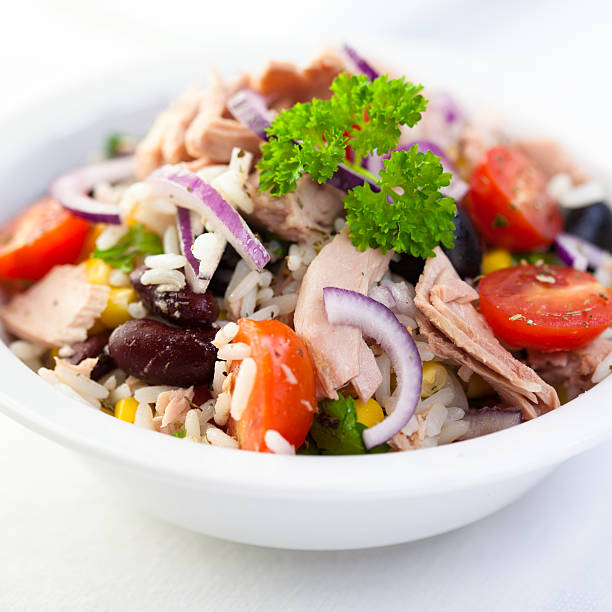 istock Rice and vegetable salad with tuna 153001687