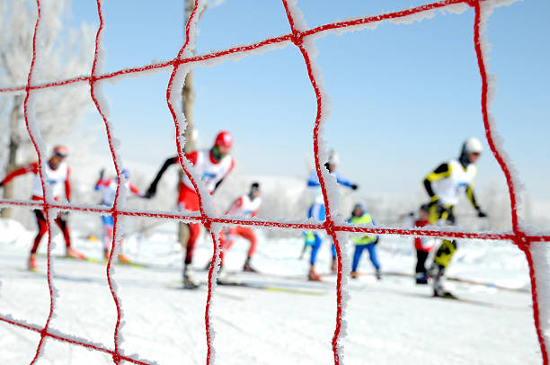 Cross-country Skiing stock photo