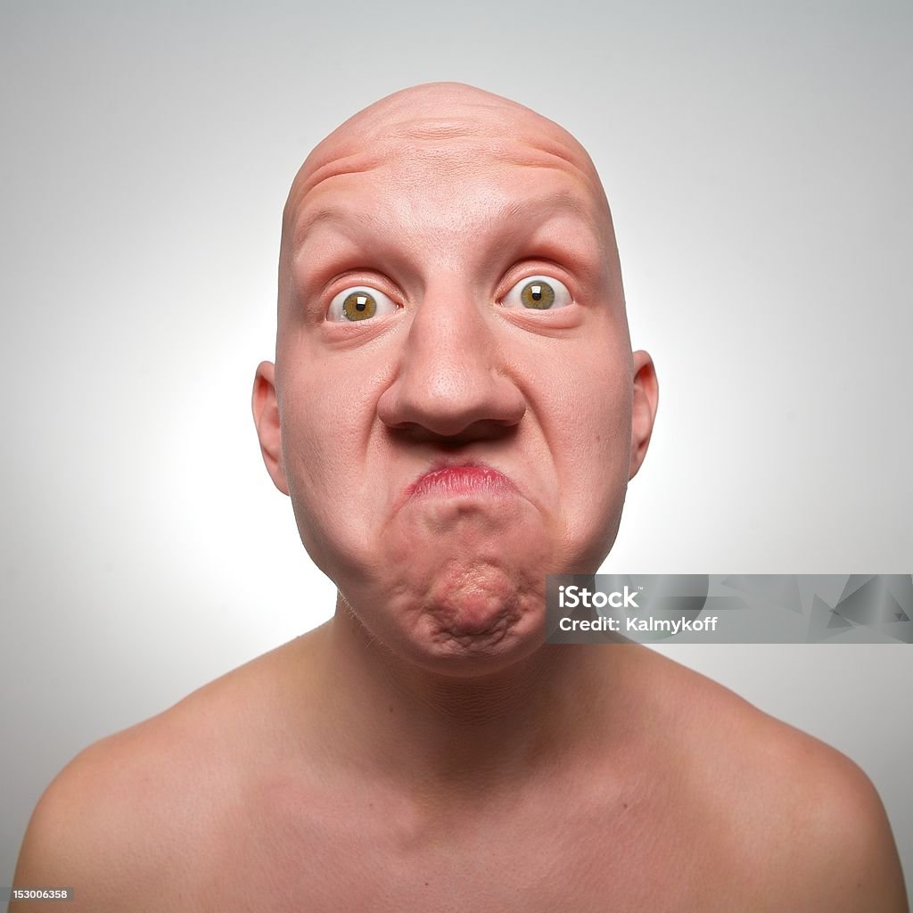 Bald Acteur visage - Photo de Acteur libre de droits