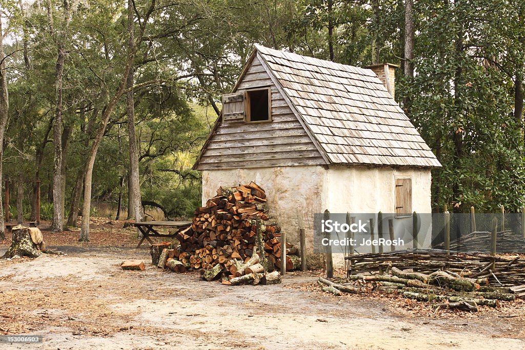 Kolonialzeit Bauernhaus - Lizenzfrei Stilrichtung des 18. Jahrhunderts Stock-Foto