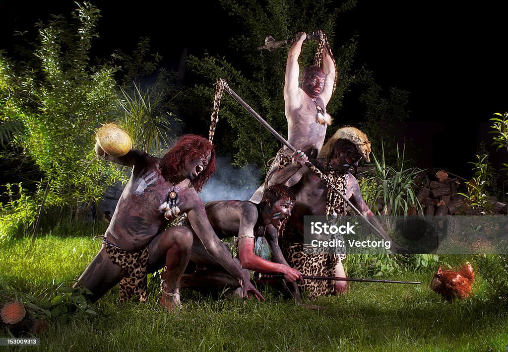 Prehistoryczny - Zbiór zdjęć royalty-free (Homo Erectus)