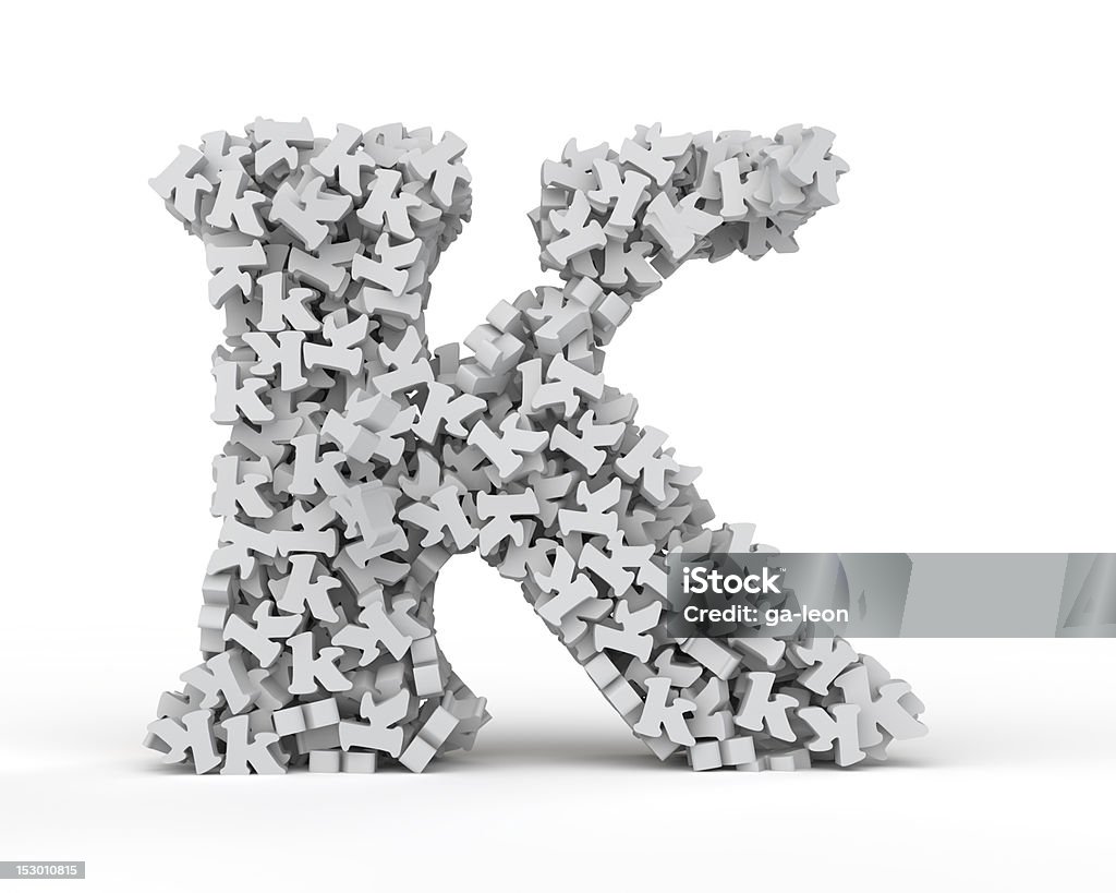 Заглавная буква K - Стоковые фото Абстрактный роялти-фри