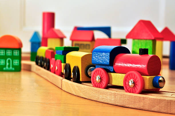 Toy Railway stock photo