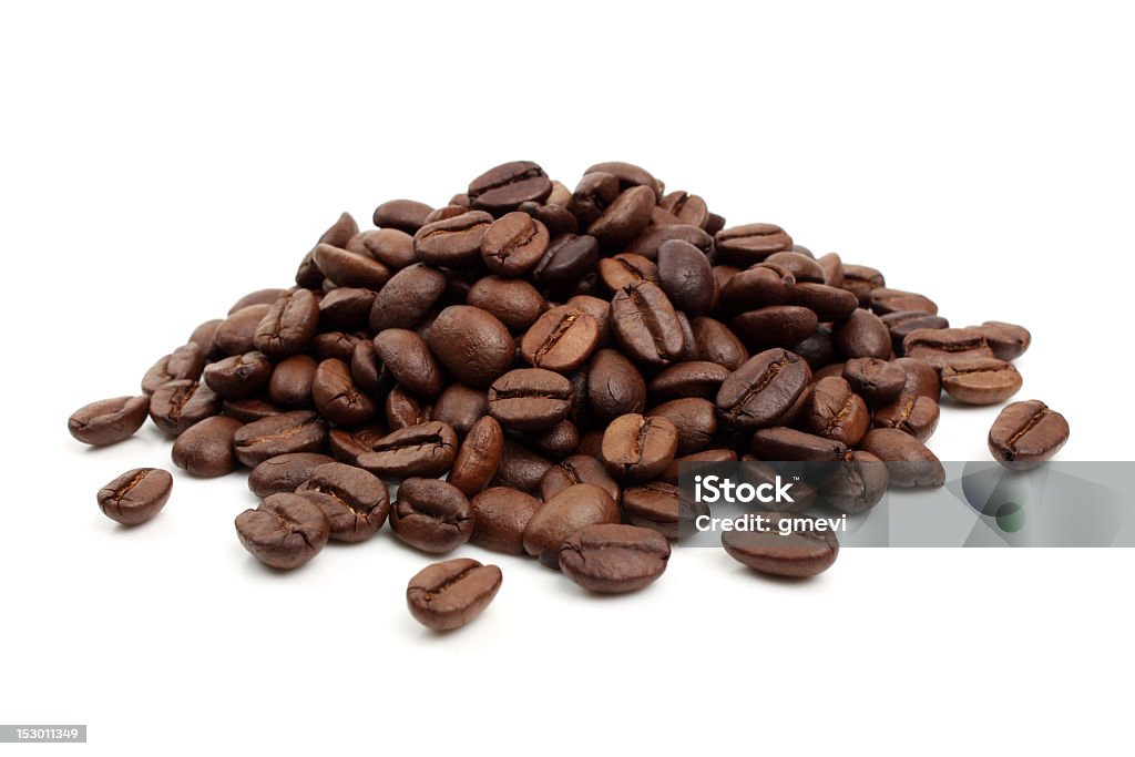 coffee coffee beans on a white background Agriculture Stock Photo