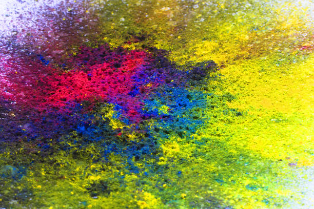 istock cyan, magenta, black and yellow colors texture 1530115593