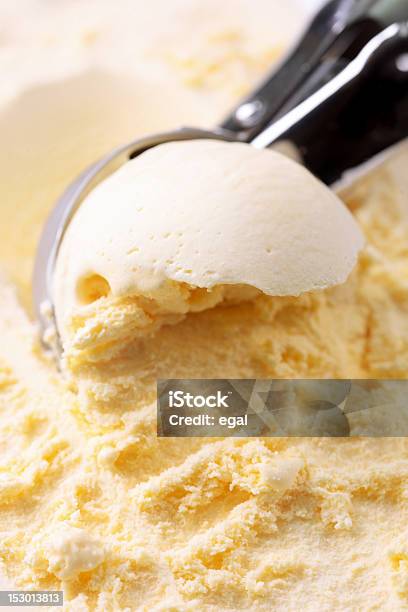 Vanilla Ice Cream Stock Photo - Download Image Now - Vanilla Ice Cream, Scoop Shape, Serving Scoop