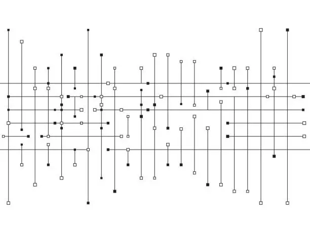 Vector illustration of circuit links