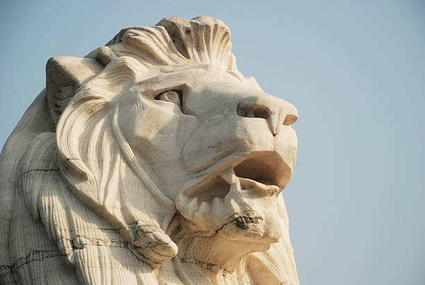 istock Head of a Lion Statue 153014913