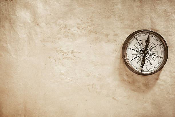 background with compass stock photo