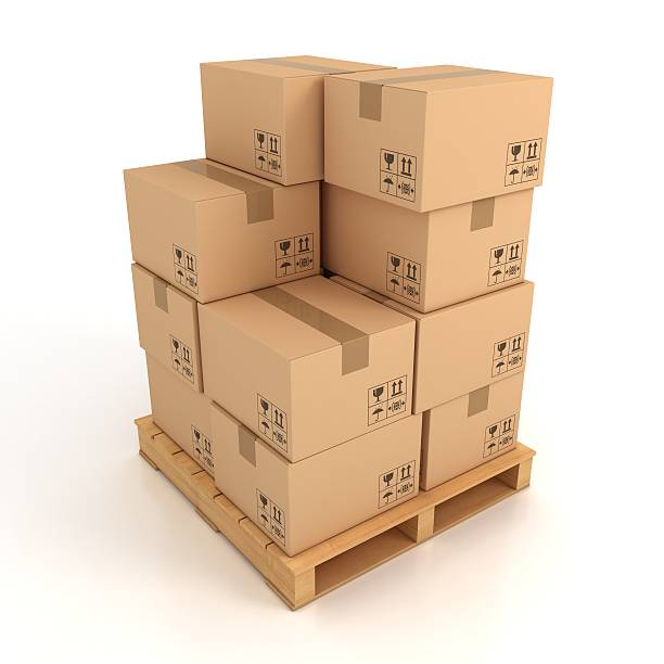 istock cardboard boxes on wooden palette 153015846