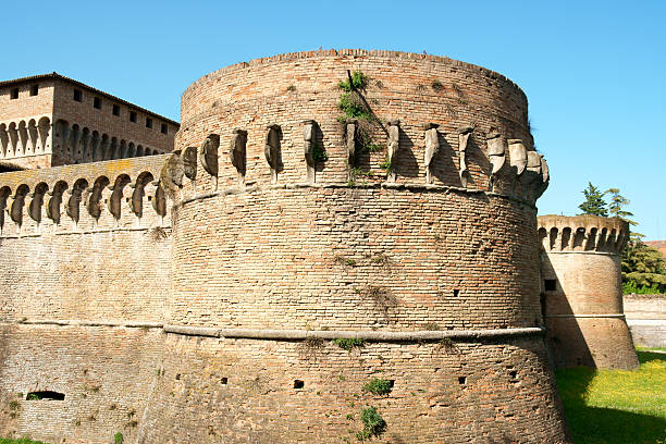 Fortress of Ravaldino in Forlì, Italy stock photo