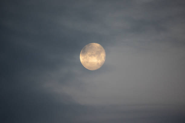 istock Lunar Serenade: Mystical Moon Illuminating the Early Morning Sky 1530187793