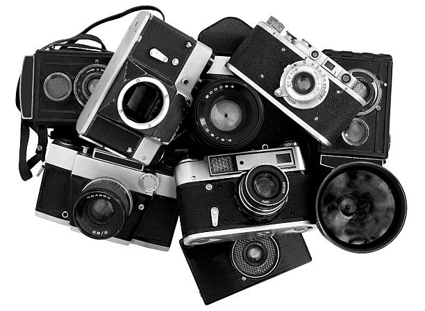 istock Old photo cameras 153019850
