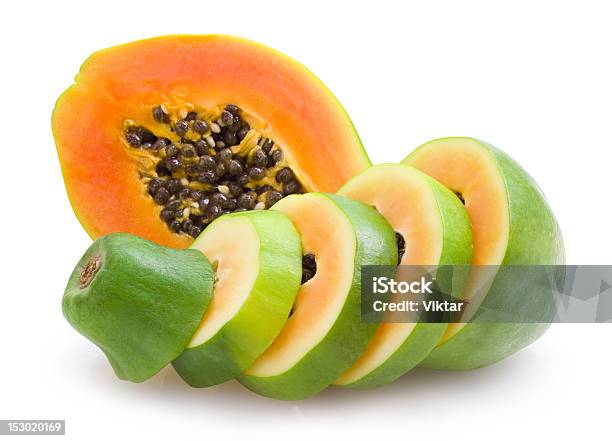 Foto de Mamão Papaia e mais fotos de stock de Comida Doce - Comida Doce, Corte Transversal, Fatia