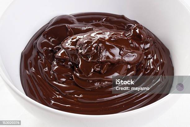 Chocolate Ganache Stock Photo - Download Image Now - Chocolate, Brown, Cake