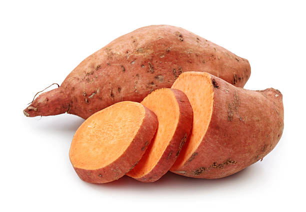 Sweet potato Sweet potato isolated on white background sweet potato photos stock pictures, royalty-free photos & images