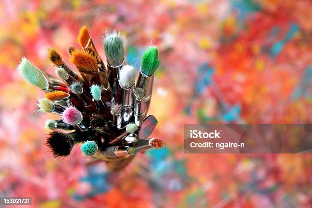 Artist Brushes Stock Photo - Download Image Now - Art Class, Paint, Art