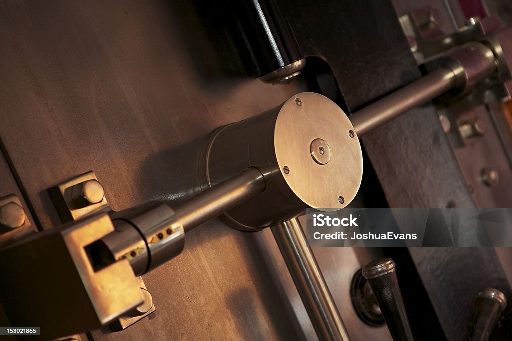 Locked Vault mechanism Abstract Stock Photo